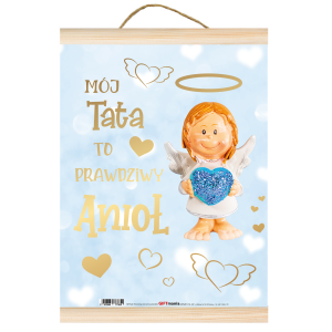 Pozłacany Dyplom Tata to prawdziwy anioł