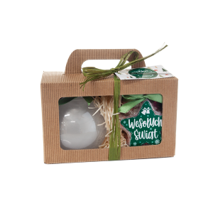 Zestaw świąteczny himalajska sól do kąpieli z kwiatem lawendy + mydło