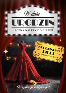 Kartka z kopertą W Dniu Urodzin Scena nalezy do Ciebie