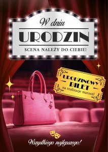 Kartka z kopertą W Dniu Urodzin Scena nalezy do Ciebie