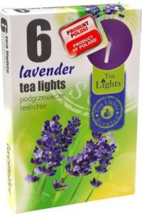 PODGRZEWACZ 6 SZTUK TEA LIGHT Lavender