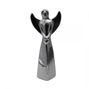 ANIOŁ CERAMICZNY SUGAR SILVER DUŻY 13,3x8,3x30,2 cm