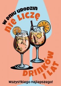 Kartka z kopertą i konfetti  W Dniu Urodzin