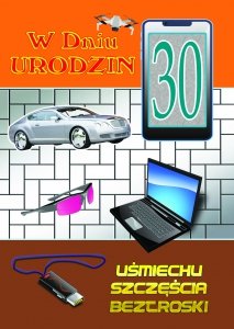 Kartka z okazji 30 urodzin