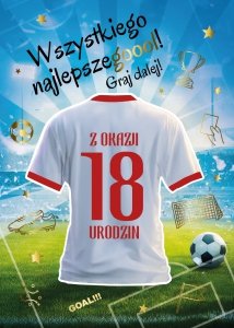 Kartka z kopertą Wszystkiego Najlepszego z Okazji 18 Urodzin