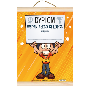 Dyplom dla Wspaniałego chłopaka .A4