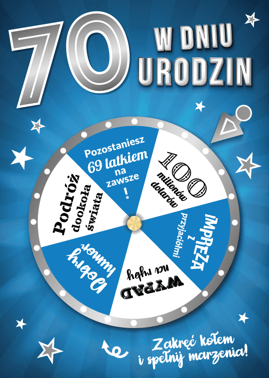 Karnet W Dniu 70 Urodzin