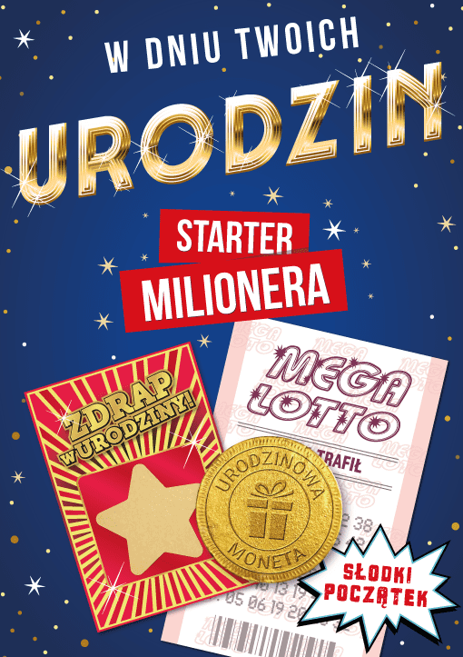 Karnet w Dniu  Urodzin &quot;Słodki poczatek&quot;