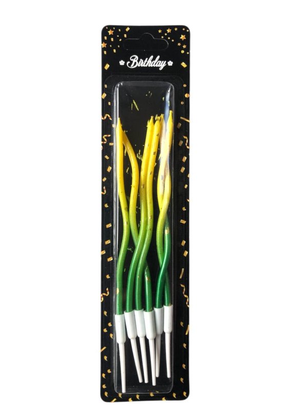 ŚWIECZKI URODZINOWE KOMPLET 6  SZTUK