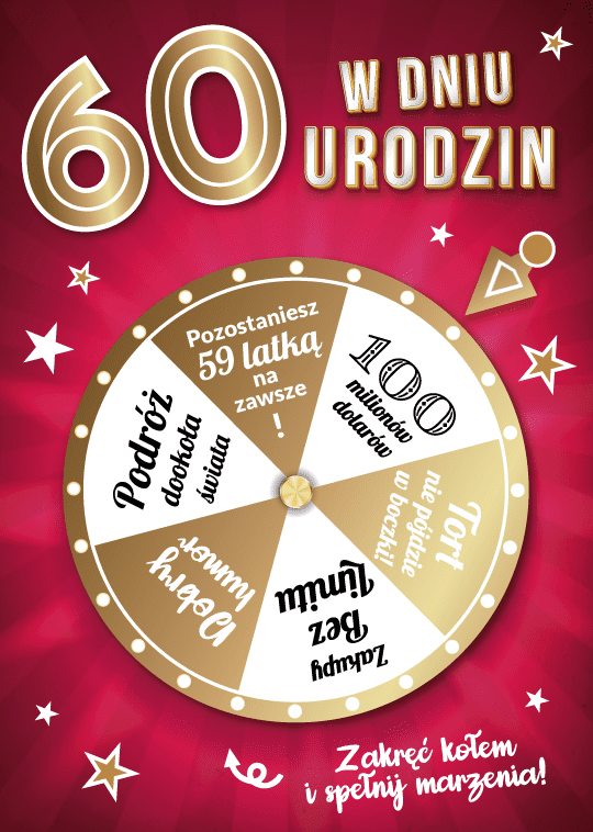 Karnet W Dniu 60 Urodzin