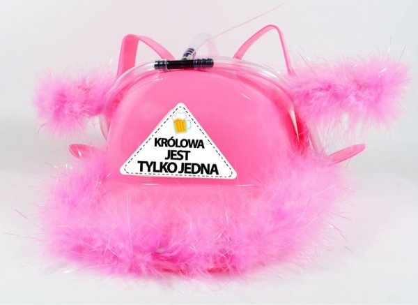 KASK RÓŻOWY KRÓLOWA JEST TYLKO JEDNA