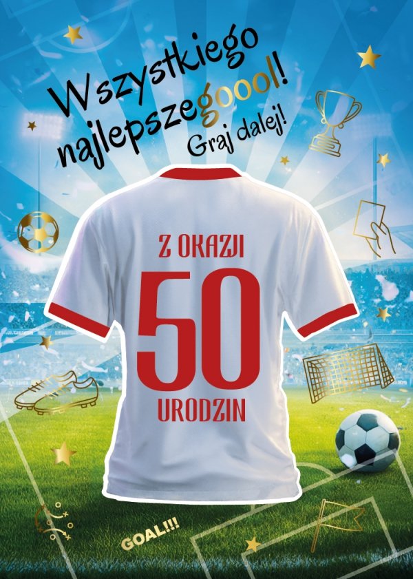 Kartka z kopertą Wszystkiego Najlepszego Z Okazji 50 Urodzin