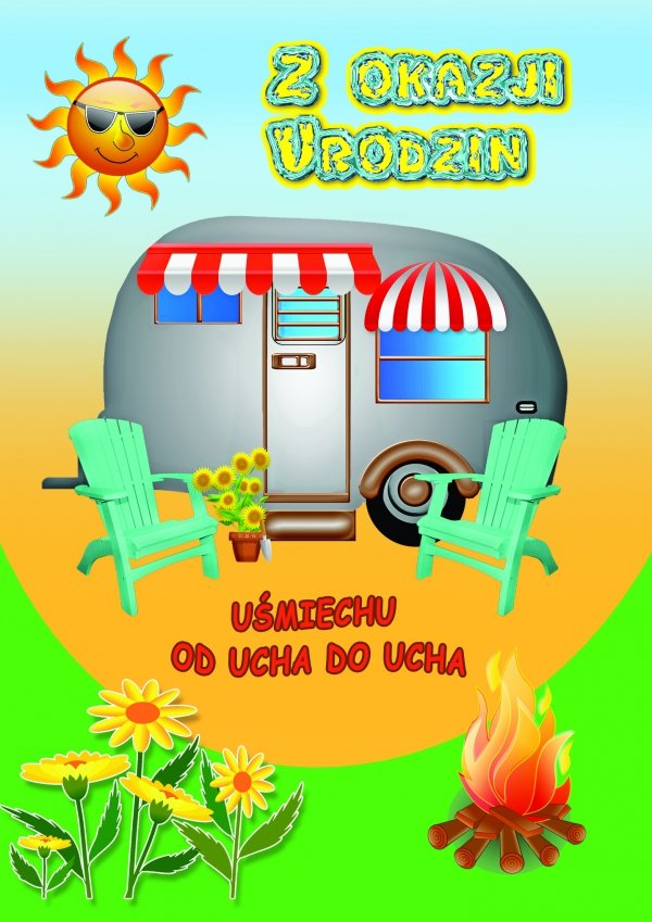Karnet z kopertą &quot;Z Okazji Urodzin&quot;