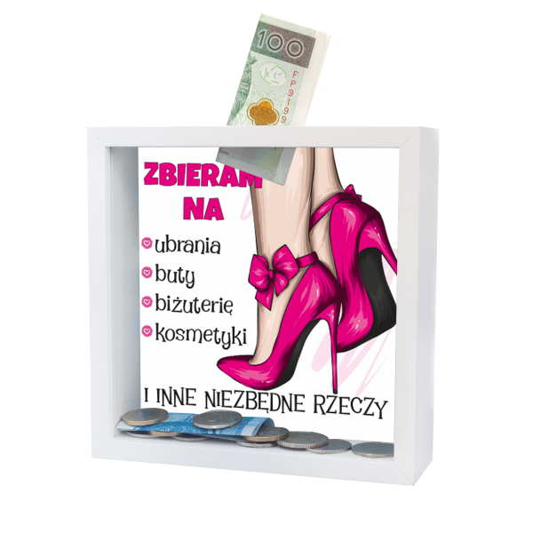 Skarbonka MDF -  &quot;Zbieram na.....&quot;