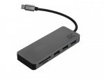 GREEN CELL HUB USB-C ADAPTER GC CONNECT 7W1 (3XUSB 3.1, HDMI 4K 60HZ, USB-C PD 85W, MICROSD/SD)