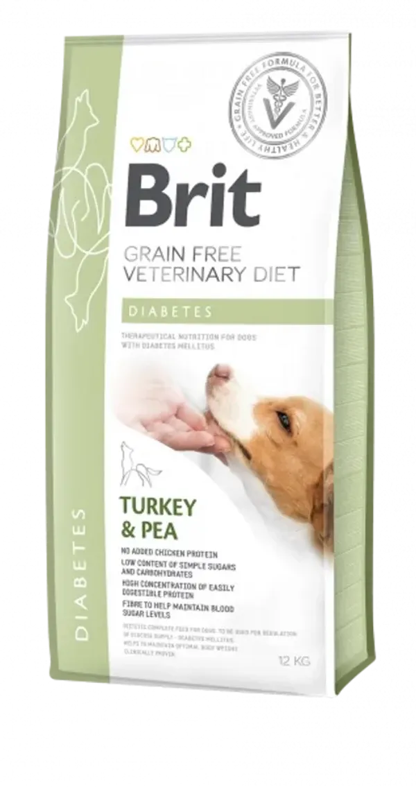 Brit Grain Free Veterinary Diet Dog Diabetes Indyk Z Groszkiem 2kg